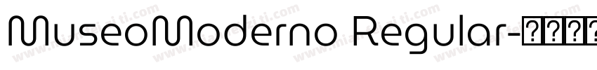 MuseoModerno Regular字体转换